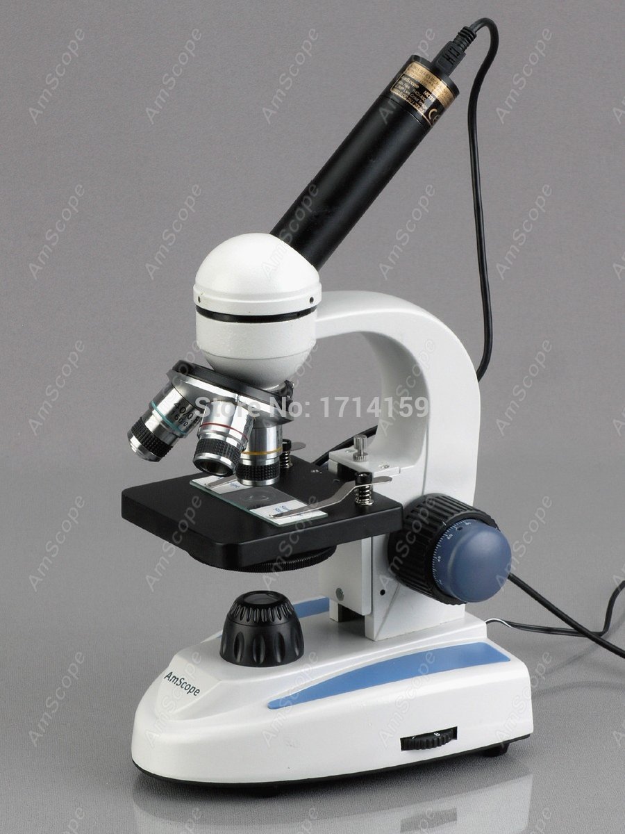 AmScope M158 Series 360-Degree - Amscope Microscope Compound 40X-1000X 评论和价格