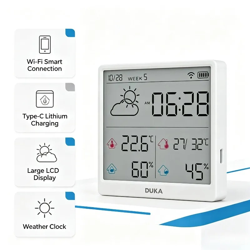 DUKA TH3 Wifi Smart Temperatur - Weather Station Indoor 评论和价格