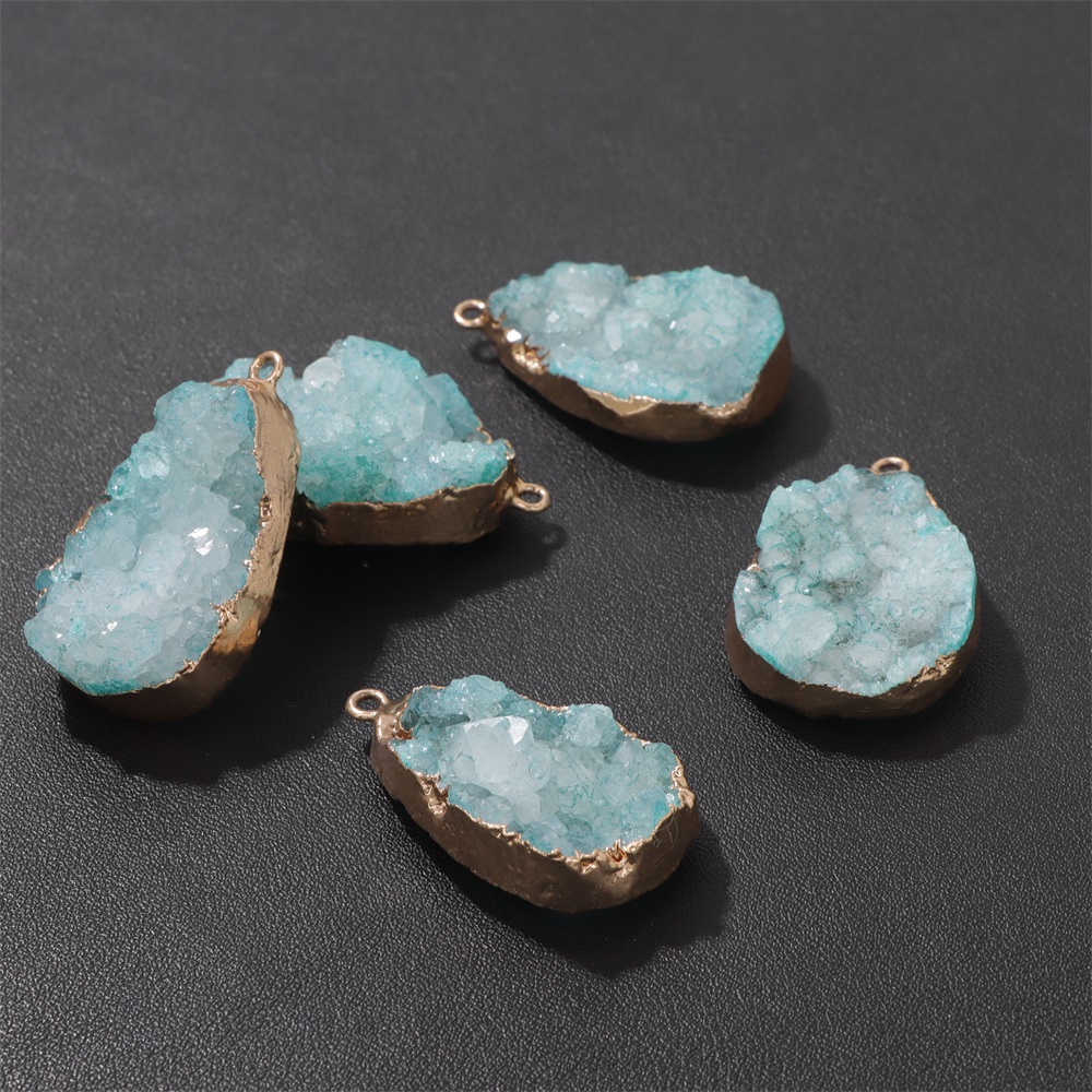1PC Natural Agate Geode Pendan - Science Nature 评论和价格
