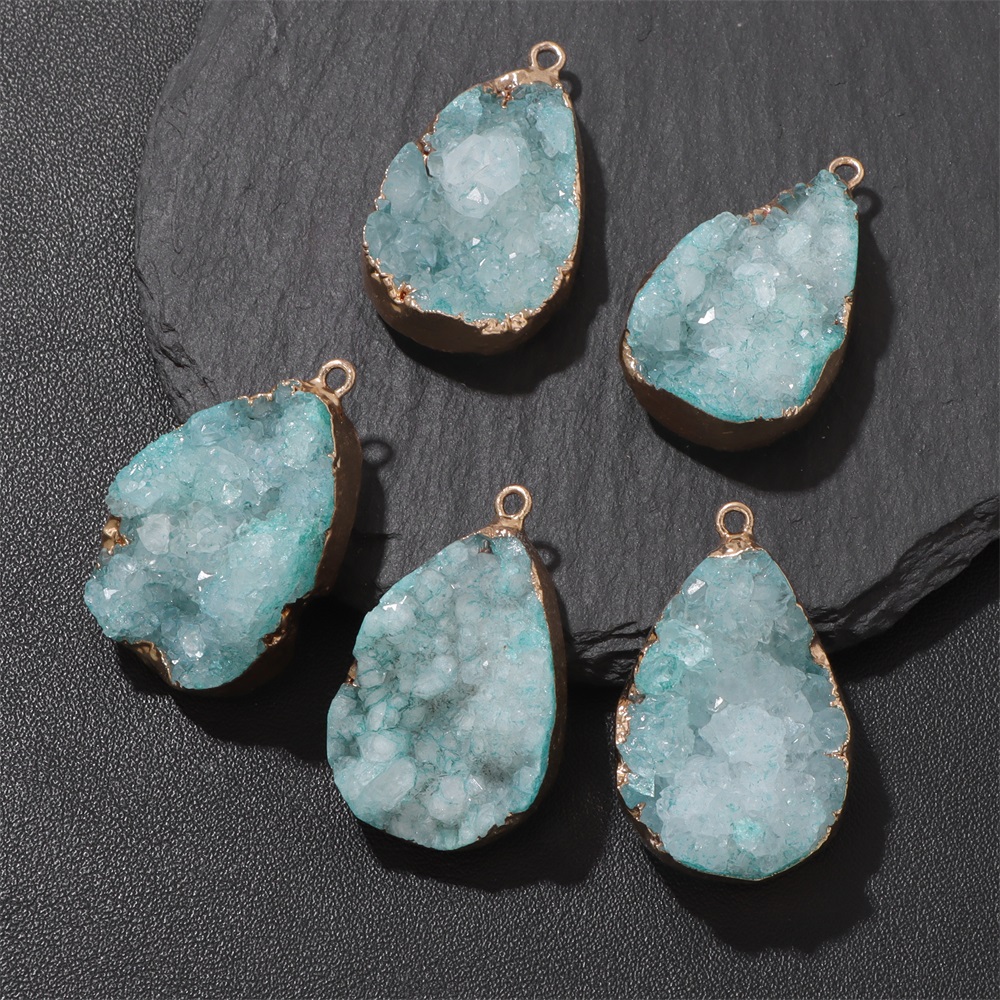 1PC Natural Agate Geode Pendan - Science Nature 评论和价格