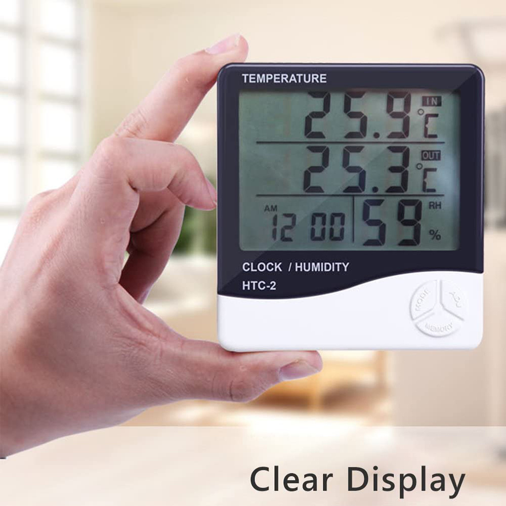 Multifunction LED Digital Ther - Weather Station Indoor 评论和价格