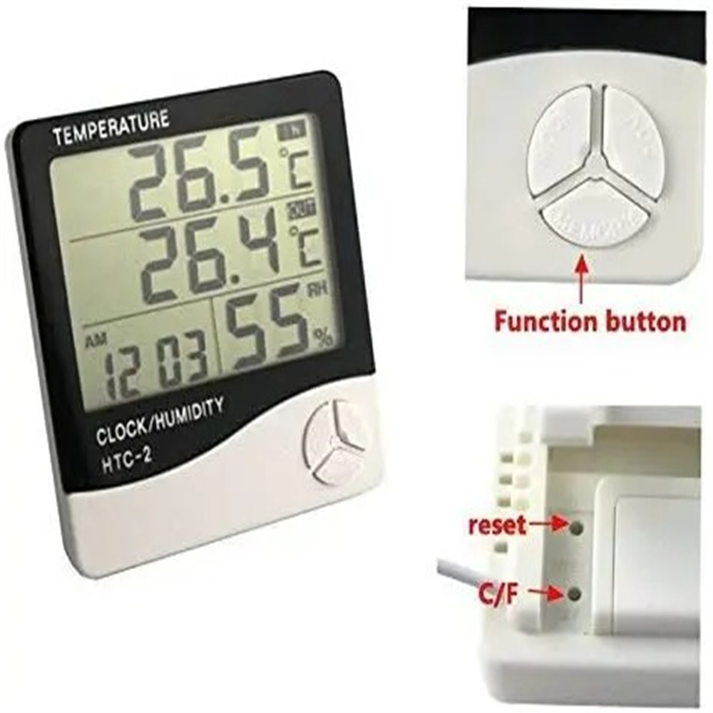 Multifunction LED Digital Ther - Weather Station Indoor 评论和价格